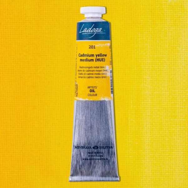 Ladoga - olejové barvy 201 Cadmium Yellow Medium 120 ml - Image 2