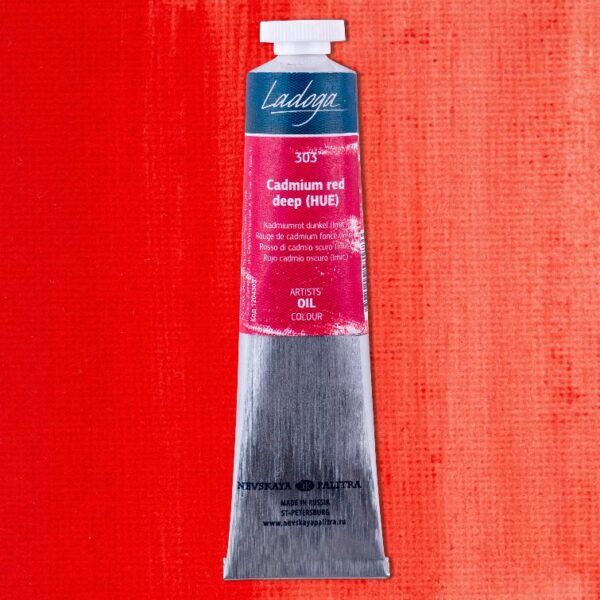 Ladoga - olejové barvy 303 Cadmium Red Deep 120 ml - Image 2