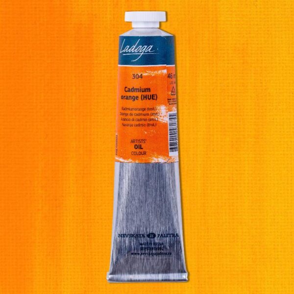 Ladoga - olejové barvy 304 Cadmium Orange 46 ml