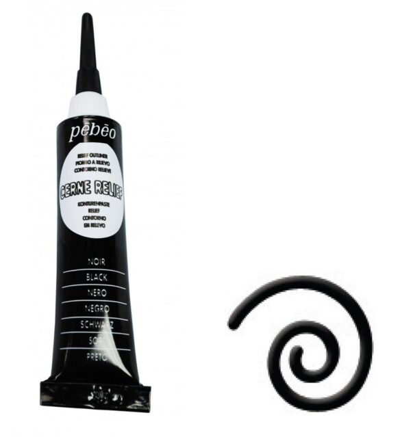 Kontury černé relief 20 ml černá