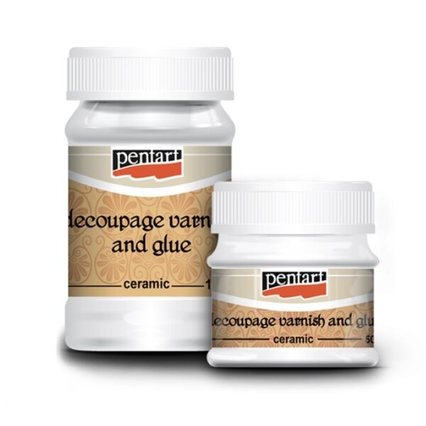Lepidlo a lak na decoupage - pro keramiku - 50 ml - pentart