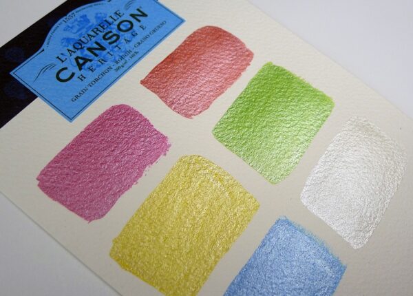 Akvarelové barvy Pearl Colors od Gansai Tambi 6 set Kuretake perleťové odstíny - Image 3
