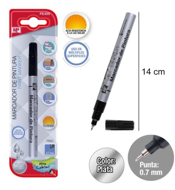 Paint marker stříbrný 0,7