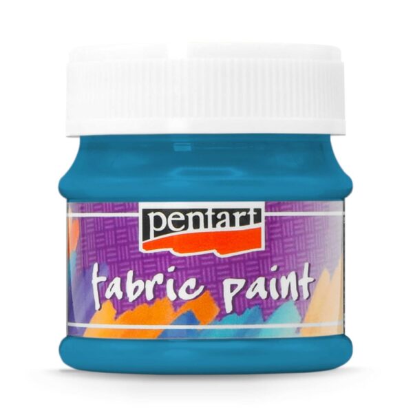 textilní barvy Pentart modrá metallic