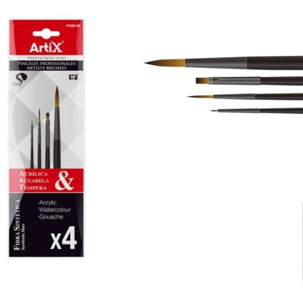Sada štětců Artix 4 kusy-2,4,5,12