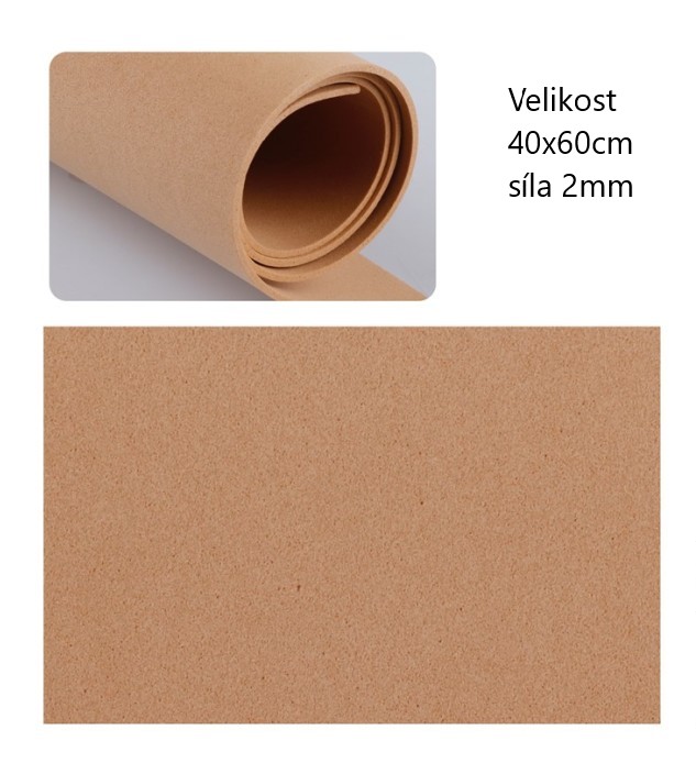 Pěnová guma EVA - hnědá kapučíno