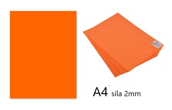 Pěnová guma EVA- oranžová