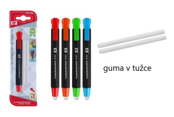 Tužková guma s 2 náhradními náplněmi