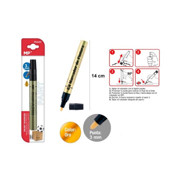 Paint marker zlatý 3mm