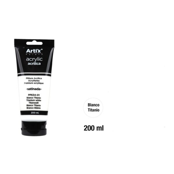 Titanum white - akryl Artix - 200 ml