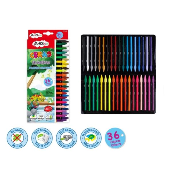 Voskové pastelky 36ks