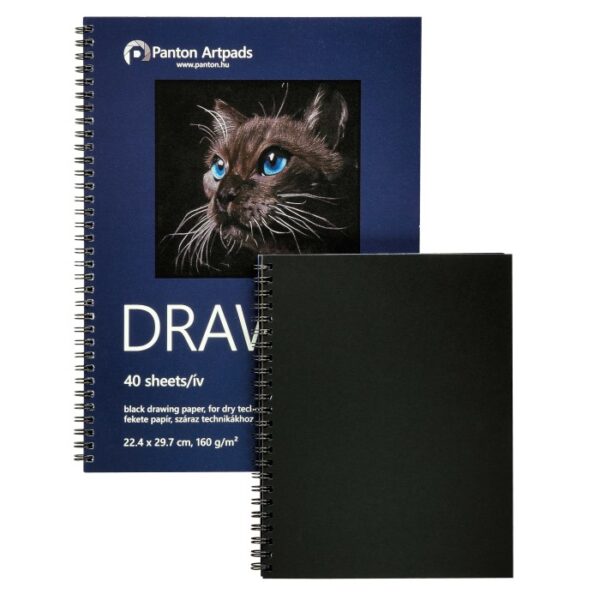 Blok pro kresbu - Drawing Black -16,5 x 21cm/160g - Image 2