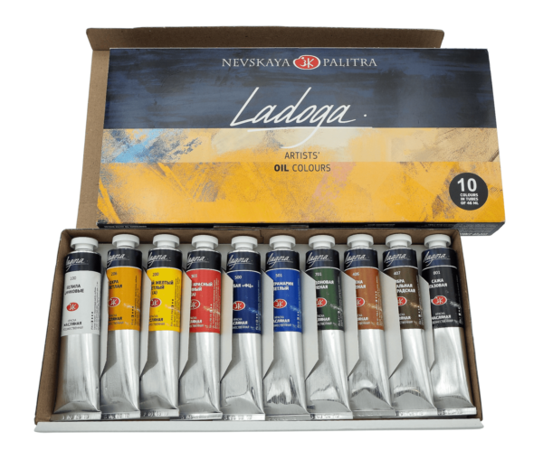Sada uměleckých olejových barev Nevskaya Palitra St. Petersburg - Ladoga 10x46 ml - Image 3