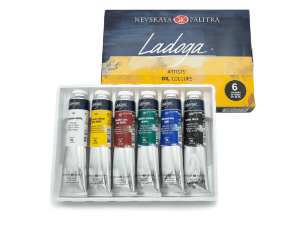 Sada uměleckých olejových barev Nevskaya Palitra St. Petersburg - Ladoga 6x46 ml - Image 2