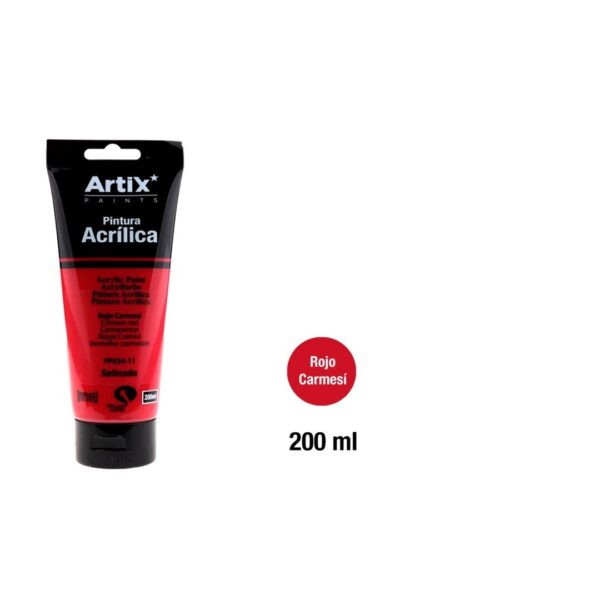Crimson red - akryl Artix - 200 ml