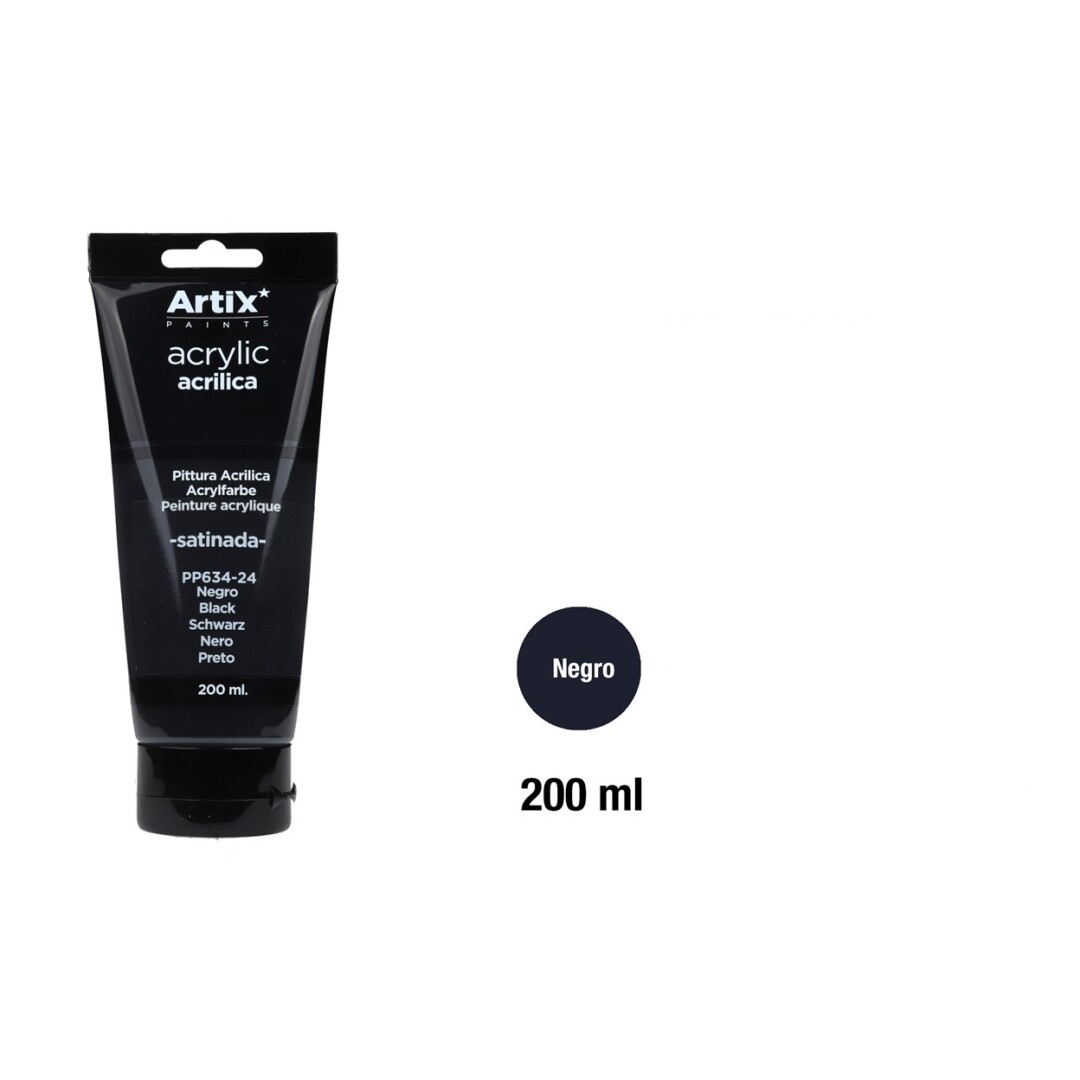 Black - akryl Artix - 200 ml