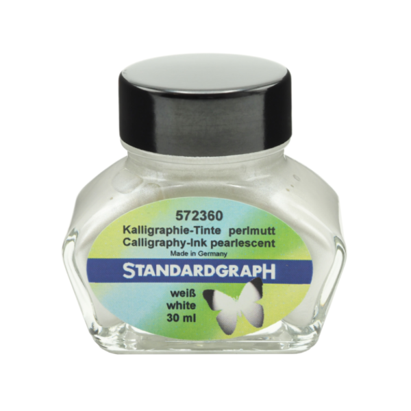 Kaligrafický inkoust Standardgraph 30 ml - bílý perleťový