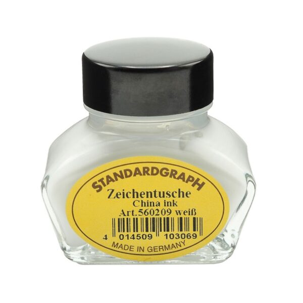 Kaligrafická tuš Standardgraph 30 ml - bílá