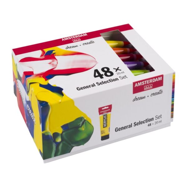 Amsterdam Acrylics - General Selection set 48 x 20 ml