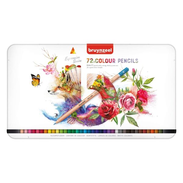 Pastelky Bruynzeel 72 COLOUR PENSILS v kovové kazetě