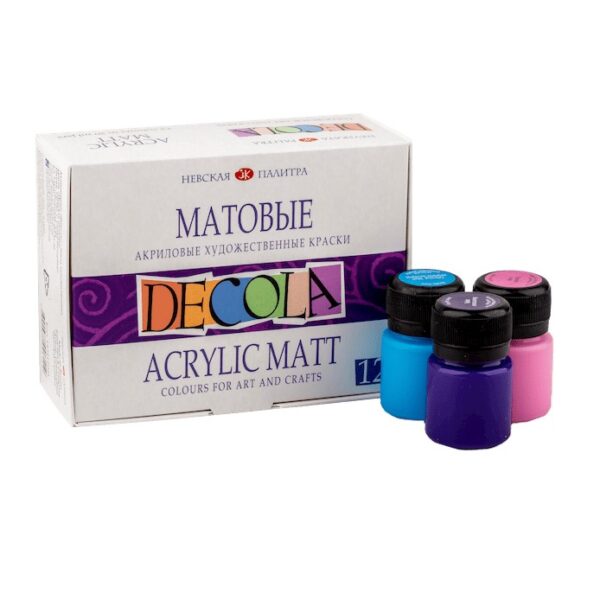 Sada matných akrylových barev Decola 12 x 20 ml