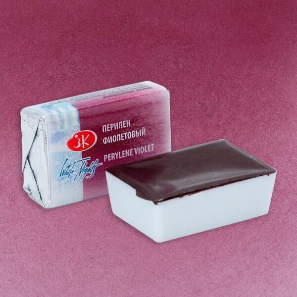 Akvarelová barva White Nights Perylene Violet - odstín fialová 627 - objem 2.5ml - Nevskaya Palitra St. Petersburg
