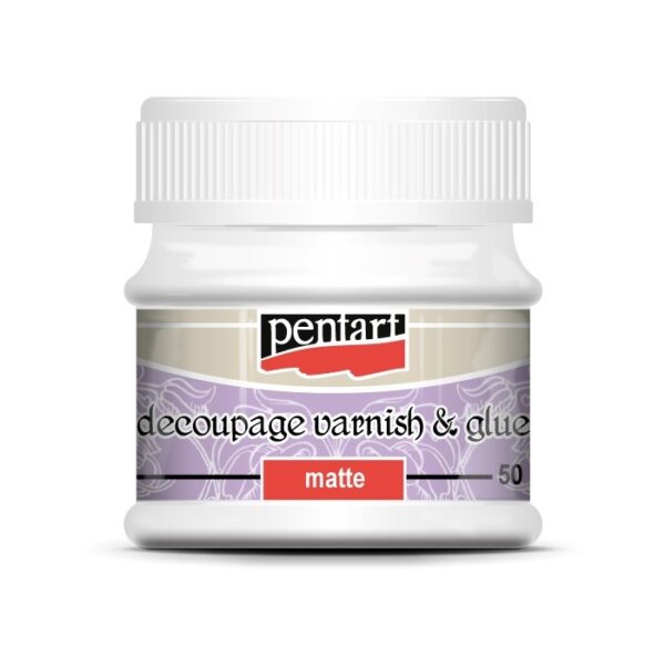 Lepidlo a lak na decoupage - mat - 50 ml - pentart