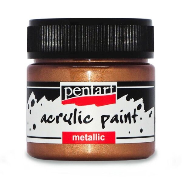 Akrylová metalická barva - bronzová 50 ml. Pentart