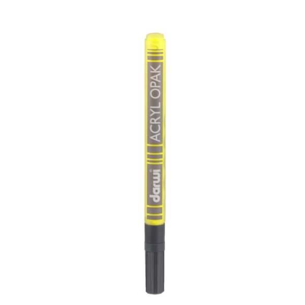 Acrylový fix Darwi - barva žlutá - síla 0,8 mm