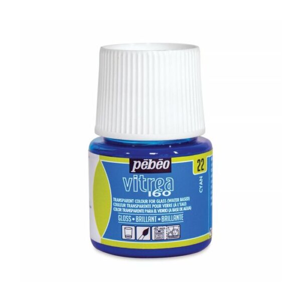 Vitrea 160 lesklé odstíny  45 ml Cyan 22