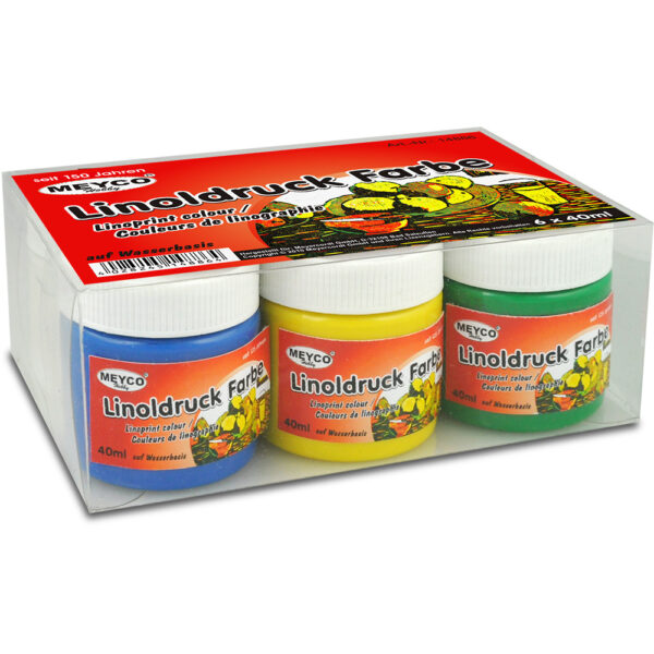 Sada tiskařských barev na linoryt 6x40 ml