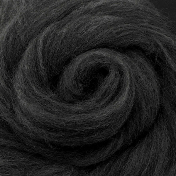 Ovčí vlna Merino česaná jemná 20 g melír tmavě šedý 109