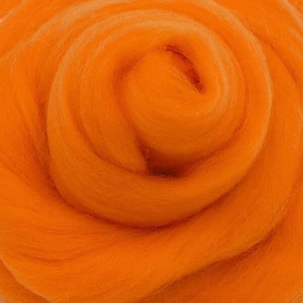 Ovčí vlna Merino česaná jemná 20 g oranžová 40