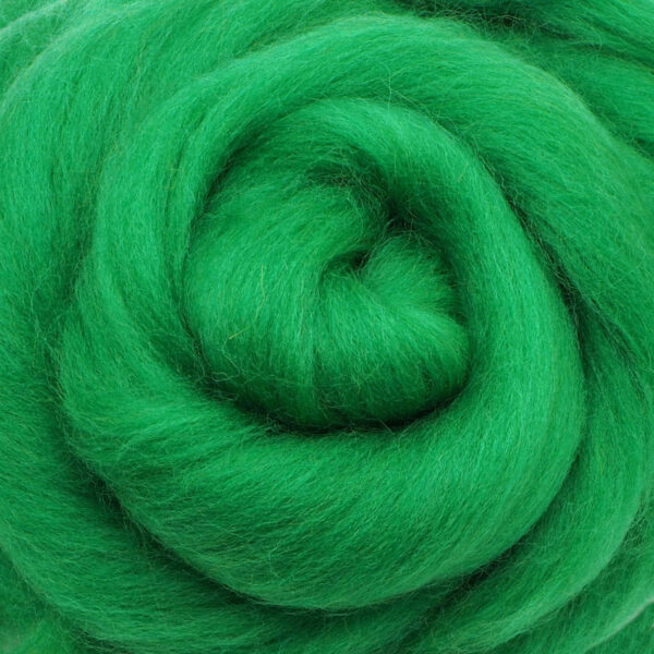 Ovčí vlna Merino česaná jemná 20 g zelená střední 60