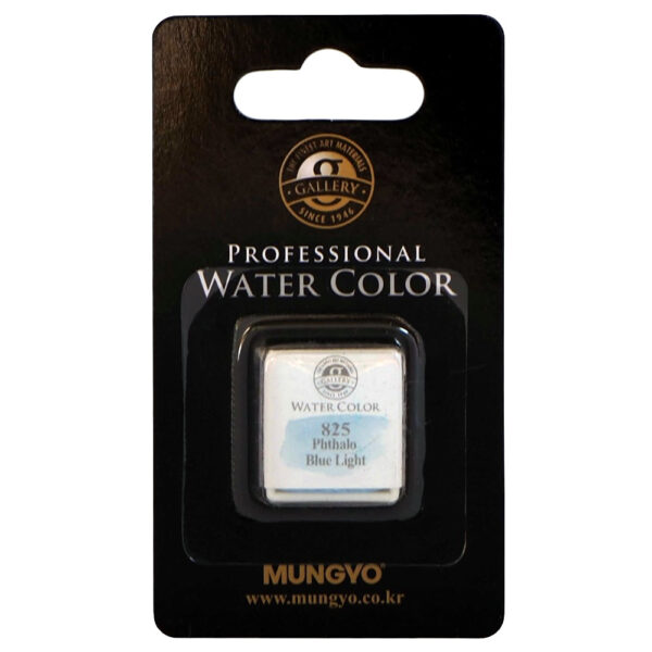 Akvarelová barva v půlpánvičce Mungyo 825 Pht.blue light