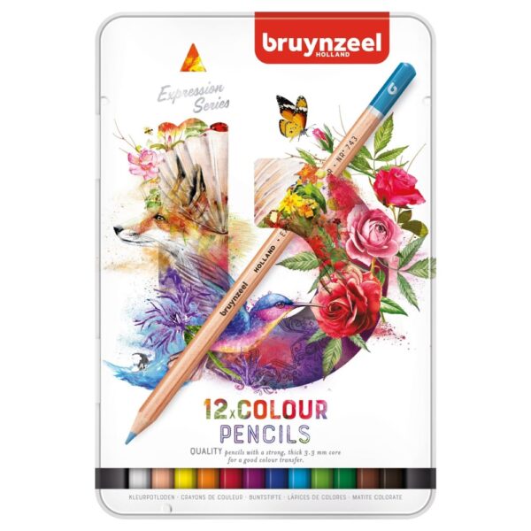 Pastelky Bruynzeel 12 expresion v kovové kazetě