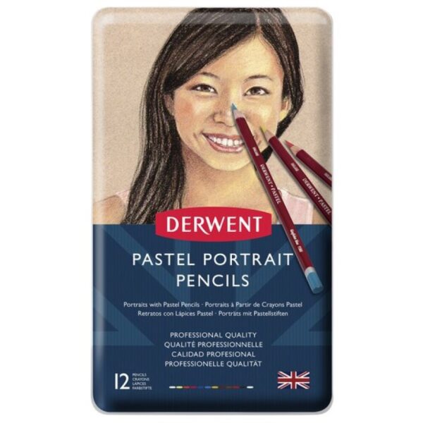 Sada 12ks pastelů v tužce Derwent - Pastel Skintones
