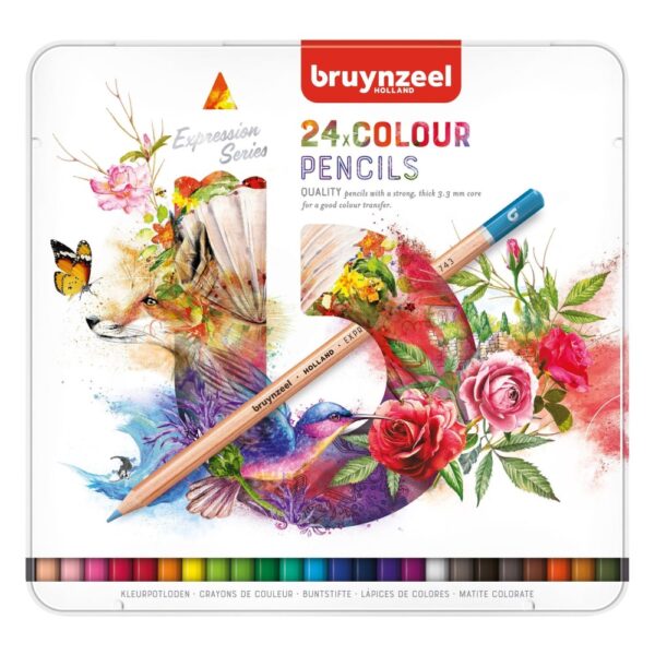 Pastelky Bruynzeel 24 expresion v kovové kazetě