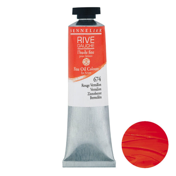 Sennelier Olej Rive Gauche 40 ml 674 Vermilion