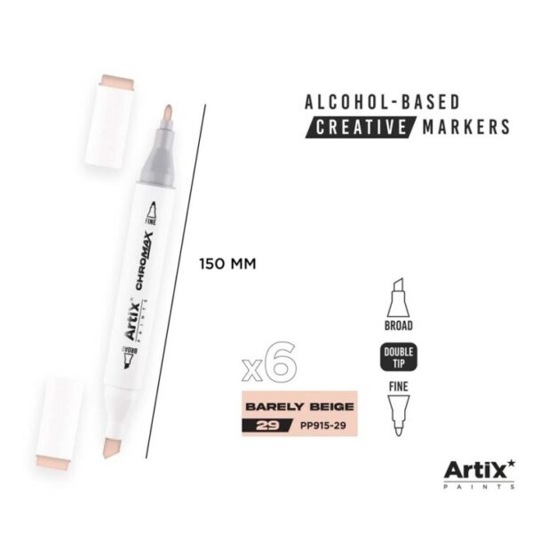 Alkoholový marker Artix Chromax Barely Beige 29