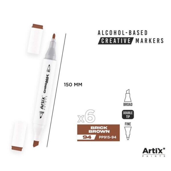 Alkoholový marker Artix Chromax Brick Browen 94