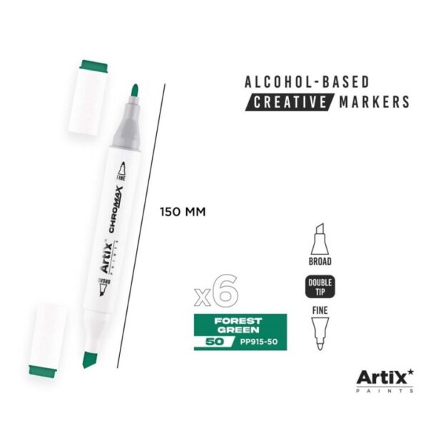 Alkoholový marker Artix Chromax Forest Green 50
