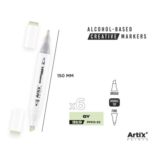 Alkoholový marker Artix Chromax GY 319