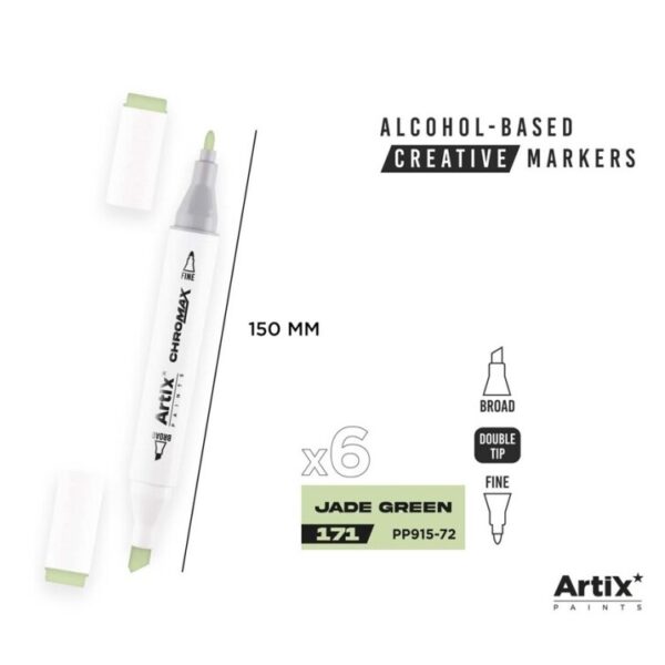 Alkoholový marker Artix Chromax Jade Green 171