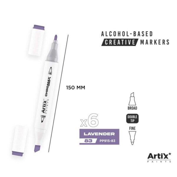Alkoholový marker Artix Chromax Lavender 83