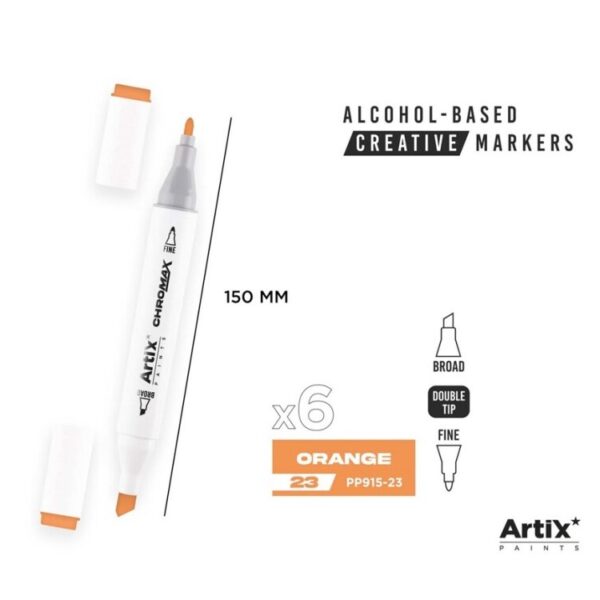 Alkoholový marker Artix Chromax Orange 23