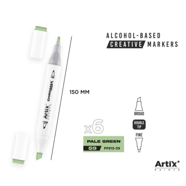 Alkoholový marker Artix Chromax Pale Green 59