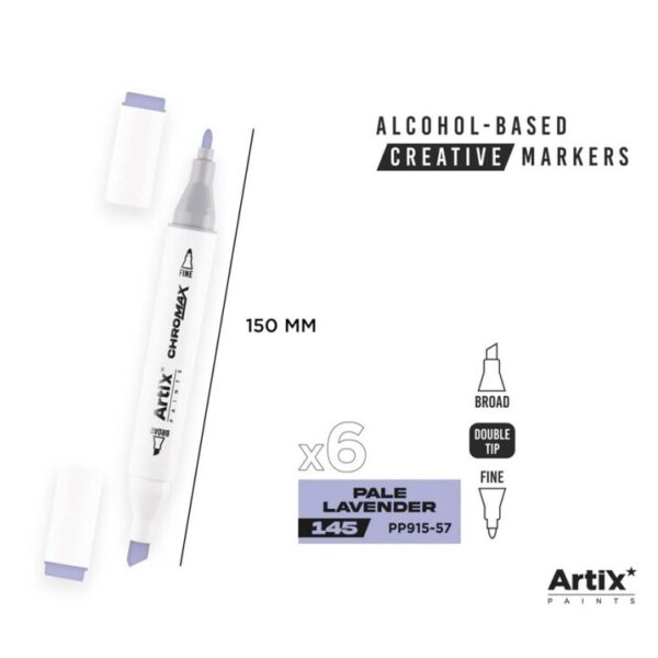 Alkoholový marker Artix Chromax Pale Lavender 145
