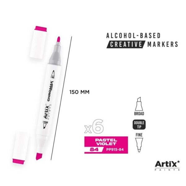 Alkoholový marker Artix Chromax Pastel Violet 84