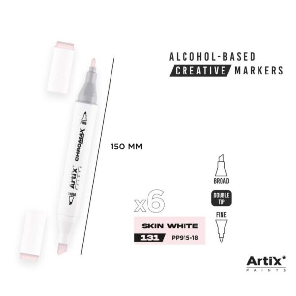 Alkoholový marker Artix Chromax Skin White 131